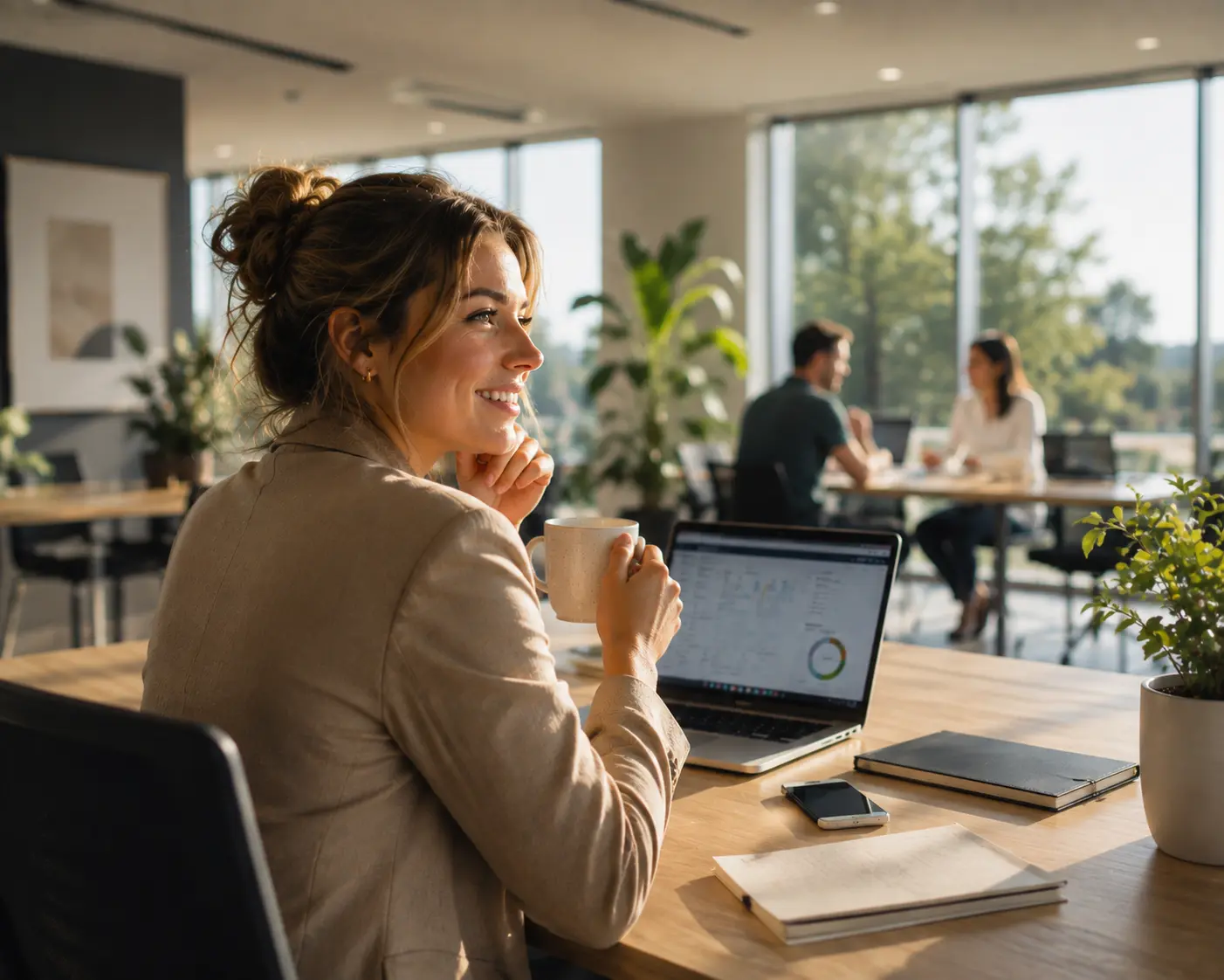 Marketeer die haar narrowcasting onder controle heeft